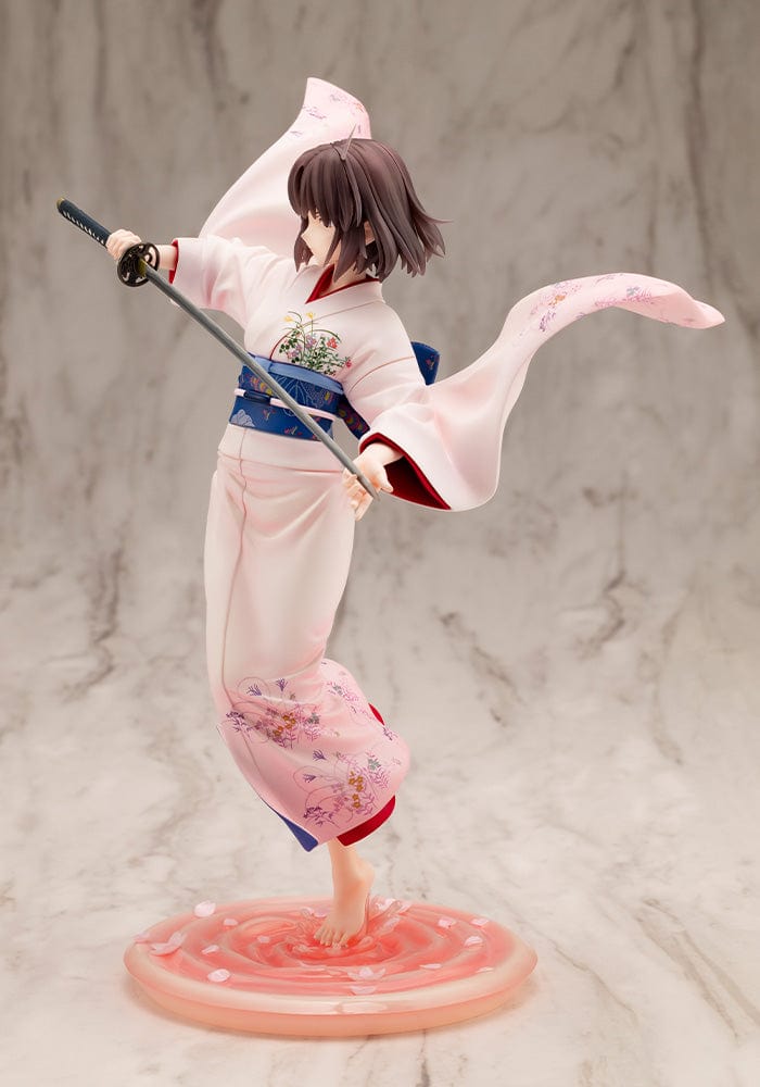 The Garden of Sinners Shiki Ryougi 1/7 Scale Figure (With Bonus), featuring Shiki in a dynamic pose with intricate details and vibrant colors.