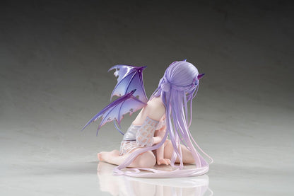 DSmile Original Illustration Demon Girl 1/7 Scale Figure in seated pose with lavender hair, translucent wings, and intricate outfit details.