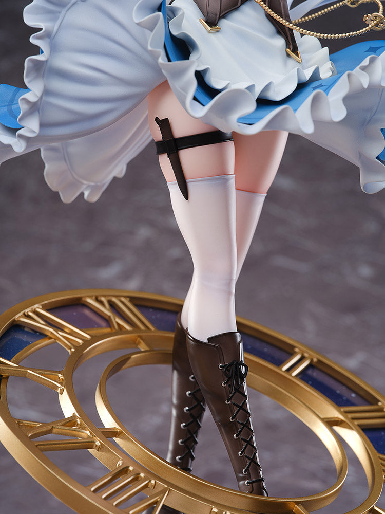 Touhou Project Sakuya Izayoi (Luna Dial Deluxe Ver.) 1/6 Scale Figure - Detailed anime figure of Sakuya Izayoi in a dynamic pose, holding the Luna Dial, with a beautifully designed base featuring clockwork elements.