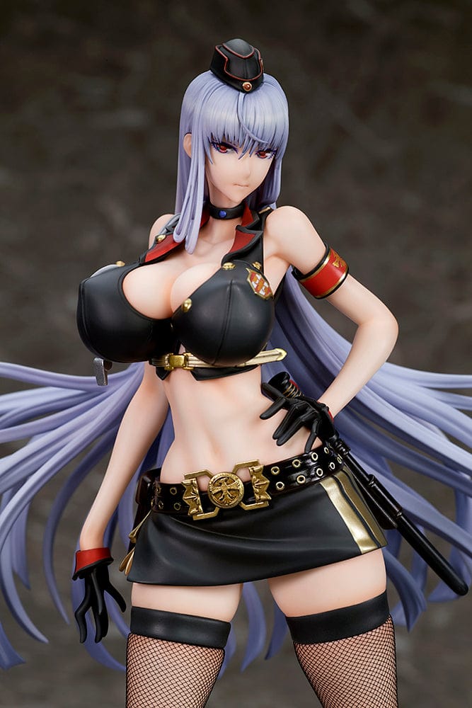 Valkyria Chronicles 4 Selvaria Bles (Swimsuit Ver.) 1/7 Scale Figure, showcasing Selvaria in a swimsuit-inspired military uniform with flowing silver hair.