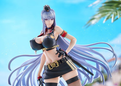 Valkyria Chronicles 4 Selvaria Bles (Swimsuit Ver.) 1/7 Scale Figure, showcasing Selvaria in a swimsuit-inspired military uniform with flowing silver hair.