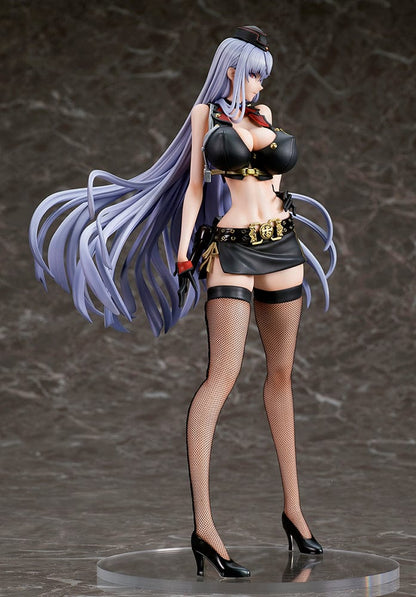 Valkyria Chronicles 4 Selvaria Bles (Swimsuit Ver.) 1/7 Scale Figure, showcasing Selvaria in a swimsuit-inspired military uniform with flowing silver hair.