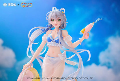 Vsinger Luo Tianyi Summer Sea Breeze Ver. 1/7 Scale Figure, featuring Luo Tianyi in a beach outfit with a water blaster and an inflatable ring on a beach-themed base.