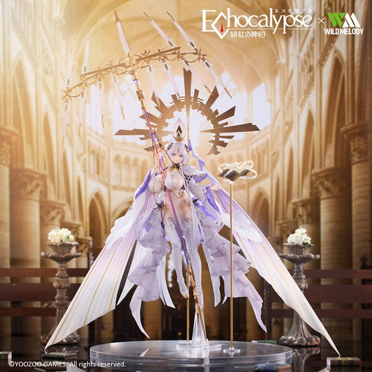 Echocalypse: The Scarlet Covenant Leviathan 1/7 Scale Figure featuring a divine character with flowing robes, angelic wings, a halo, and a detailed staff in a radiant pose.