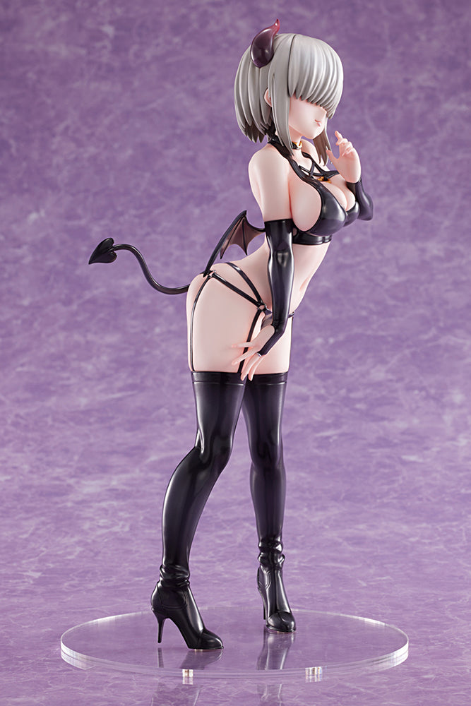 Uzaki-chan Wants to Hang Out! Yanagi Uzaki (Little Devil Ver.) 1/6 Scale Figure featuring playful pose, sultry black devil outfit with horns, wings, and tail, perfect for fans and collectors.