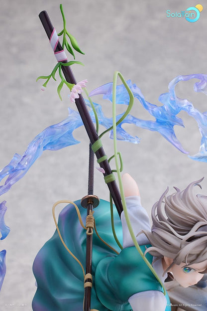 Touhou Project Youmu Konpaku (Half-Human Half-Phantom Gardener Ver.) 1/7 Scale Figure featuring Youmu with dual swords and phantom energy swirling around her.