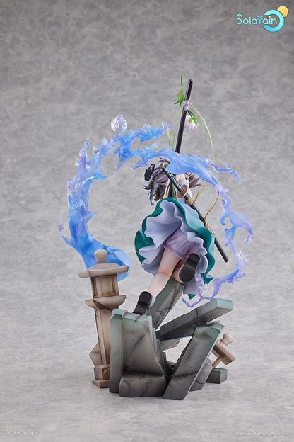 Touhou Project Youmu Konpaku (Half-Human Half-Phantom Gardener Ver.) 1/7 Scale Figure featuring Youmu with dual swords and phantom energy swirling around her.