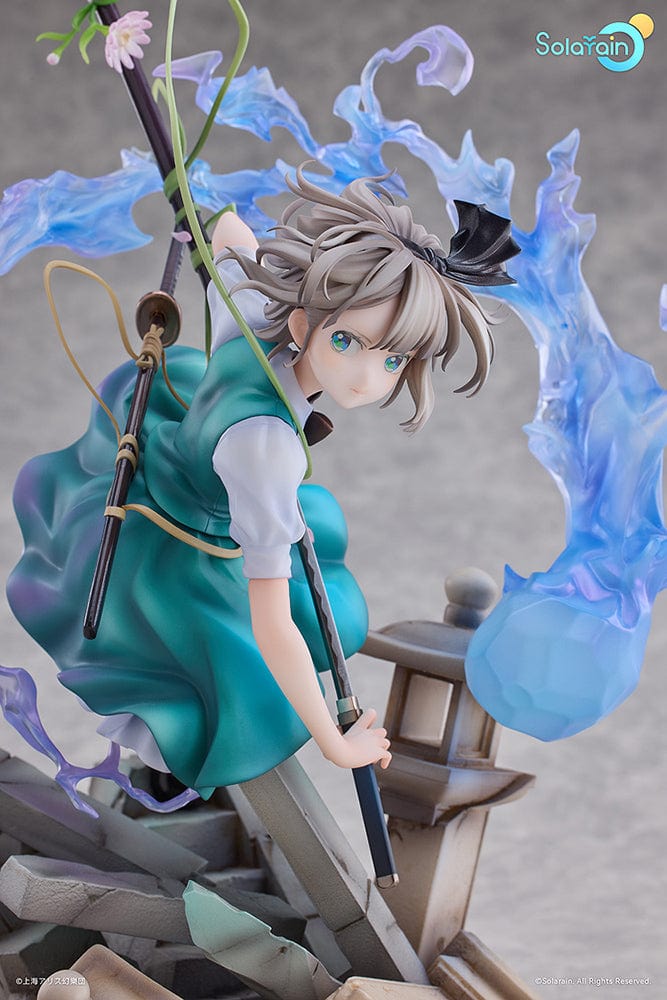 Touhou Project Youmu Konpaku (Half-Human Half-Phantom Gardener Ver.) 1/7 Scale Figure featuring Youmu with dual swords and phantom energy swirling around her.