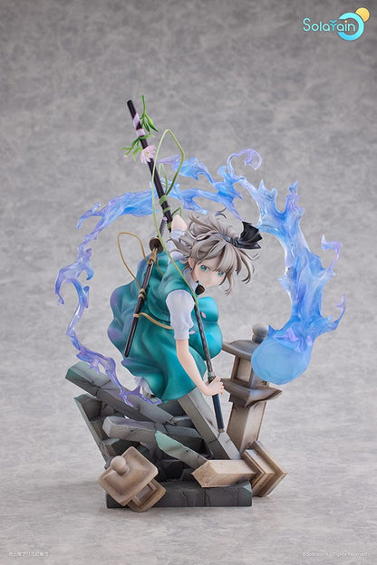 Touhou Project Youmu Konpaku (Half-Human Half-Phantom Gardener Ver.) 1/7 Scale Figure featuring Youmu with dual swords and phantom energy swirling around her.