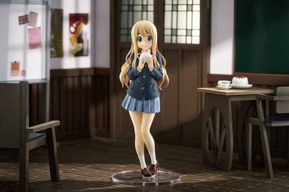K-ON! POP UP PARADE L Tsumugi Kotobuki figure wearing her school uniform and holding a white teacup.