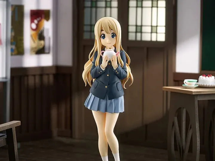 K-ON! POP UP PARADE L Tsumugi Kotobuki figure wearing her school uniform and holding a white teacup.