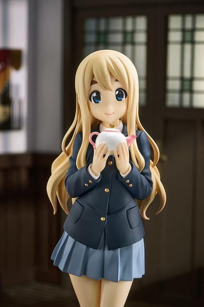 K-ON! POP UP PARADE L Tsumugi Kotobuki figure wearing her school uniform and holding a white teacup.