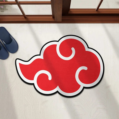 Naruto akatsuki cloud rug