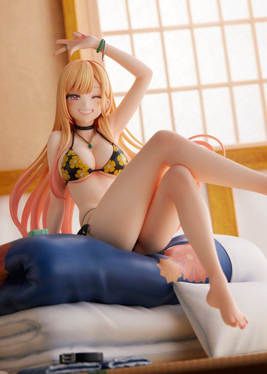 My Dress-Up Darling Marin Kitagawa Swimsuit Ver. 1/7 Scale Figure sitting on futon base